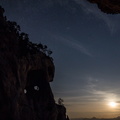 Levé de lune à la Douche Arche en Chartreuse